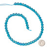 Crystal 8mm Peacock Blue Faceted Round Beads with an AB finish - 16 inch strand