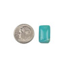 Natural Turquoise 10x16mm Rectangle Cabochon - 1 per bag