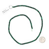 Malachite 3x4mm Faceted Rondelle Beads - 16 inch strand