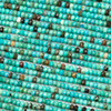 Turquoise Howlite 2x3mm Faceted Rondelle Beads - 15 inch strand