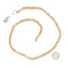 Crystal 4x6mm Champagne Faceted Rondelle Beads with an AB finish - Approx. 16 inch strand