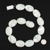Mother of Pearl 22x30mm White Oval Beads - 16 inch strand