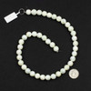 Mother of Pearl 10mm White Round Beads - 15 inch strand
