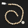 Mother of Pearl 10mm Tan Round Beads - 15 inch strand