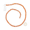 Crystal 4x6mm Peach Fuzz Faceted Rondelle Beads with a Rainbow AB finish - Approx. 17 inch strand