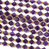 Amethyst 6-6.5mm Bicone Beads - 15 inch strand