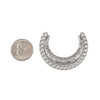 Cherry Tree Beads Silver 304 Stainless Steel 31x39mm Horseshoe Centerpiece Links - 2 per bag 