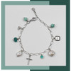 Cherry Tree Beads Silver Paper Clip Chain Charm Bracelet Kit - bkit-50 