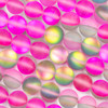 Mermaid Glass or Imitation Glass Moonstone 10mm Dark Pink and Green Watermelon Round Beads - 15 inch strand