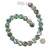 Abalone Paua Shell 16mm Heart Beads - 15.5 inch strand