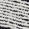 White Shell 8x11mm Chip Beads - 16 inch strand