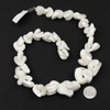 White Mother of Pearl 15-22mm Chip Beads - 15 inch strand