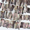 Cherry Tree Beads Gray Pinctada Maxima Shell approx. 7-10x22-45mm Top Drilled Rectangle Beads - 16 inch strand 