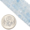 Aquamarine 3x4mm Faceted Rondelle Beads - 15 inch strand