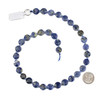 Sodalite 10mm Faceted Coin Beads - 15 inch strand