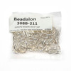 Silver Plated 9x14mm Modern Ear Wire - 72 pieces/144 pairs