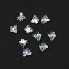 Crystal 8mm Clear Faceted Butterfly Beads with a Light AB finish - 8 inch strand