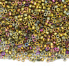 Miyuki 11/0 Metallic Golden Iris Hex Cut Delica Seed Beads - #DBC0029, 7.2 gram tube