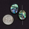 Cherry Tree Beads Abalone Paua Shell 13x18mm Oval Beads - 2 per bag 