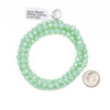 Crystal 6x6mm Opaque Seafoam Green Faceted Rounded Teardrop Beads with an AB finish - 24 inch circular strand