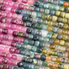 Multicolored Rainbow Tourmaline Beads - 3mm Faceted Cube, 15 inch strand