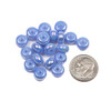 Glass 5x8mm Opaque Cornflower Blue Rondelle Beads with an AB finish - 16 inch strand