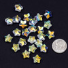 Cherry Tree Beads Crystal Beads - 10mm Faceted Star, Clear Rainbow, 8 inch strand 