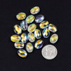 Cherry Tree Beads Crystal Beads - 8x11mm Faceted Oval, Clear Rainbow, 8 inch strand 