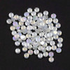 Cherry Tree Beads Crystal Beads - 5mm Faceted Octagonal Coin, Opaque Pearl White with an AB finish, 20 inch strand 