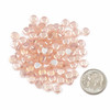 Cherry Tree Beads Crystal Beads - 5mm Faceted Octagonal Coin, Opaque Cherry Blossom Pink with an AB finish, 20 inch strand 