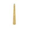 Cherry Tree Beads Brass Component - 6x43mm Hammered Tapered Rectangle Drop, 6 per bag 