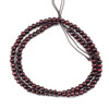 Cherry Tree Beads Schima Superba Wood Mala Round Bead Necklace on Elastic Cord 