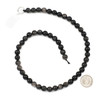 Cherry Tree Beads Silver Obsidian 8mm Round Beads - 15 inch strand 