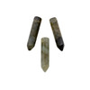 Cherry Tree Beads Labradorite approx. 6x26mm Flat Top, Top Drilled Single Terminated Hexagonal Point Pendant - 1 per bag 
