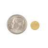 Cherry Tree Beads Brass 8mm Coin Components - 6 per bag - CG00478 