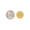 Cherry Tree Beads Brass 15mm Coin Components - 6 per bag - CG00544 