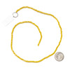 Cherry Tree Beads Crystal Beads - approx. 2x3mm Faceted Rondelle, Opaque Daffodil Yellow with an AB finish, 15 inch strand 