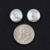 Cherry Tree Beads Freshwater Pearl approx. 10mm White Coin Beads 