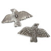  Green Girl Studios Pewter approx. 29x49mm Large Bird Button - 1 per bag 