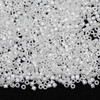 A 6.8-gram tube of Miyuki 11/0 White Pearl Delica seed beads (#DB201), featuring precision-cut glass seed beads with a smooth pearlescent finish, ideal for bead weaving and intricate jewelry designs.