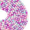 Cherry Tree Beads Polymer Clay 1x4mm Heishi Beads - Fairy Magic Mix #EF95, 16 inch strand 