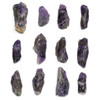 Cherry Tree Beads Amethyst approx. 12-22x30x50mm Rough Nugget Pendant -  1 per bag 