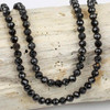 Cherry Tree Beads BOGO Black Tourmaline 4mm Faceted Round Beads - 15 inch strand 