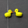 Cherry Tree Beads Handmade Lampwork Glass Beads - 16x19mm Yellow Duck, 2 per bag 