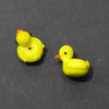 Cherry Tree Beads Handmade Lampwork Glass Beads - 16x19mm Yellow Duck, 2 per bag 