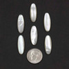 Cherry Tree Beads Mother of Pearl Shell 8x22mm Oval Cabochon - 1 per bag 
