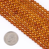 Cherry Tree Beads Amber 4mm Round Beads - 15 inch strand