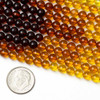Cherry Tree Beads Ombre Amber 5-6mm Round Beads - 15 inch strand 