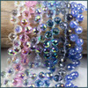 Cherry Tree Beads Crystal Beads - 8x10mm Faceted Top Drilled Rounded Teardrop with an AB finish, 8 inch strand 
