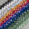 Cherry Tree Beads Crystal Beads - 8x10mm Faceted Top Drilled Rounded Teardrop with an AB finish, 8 inch strand